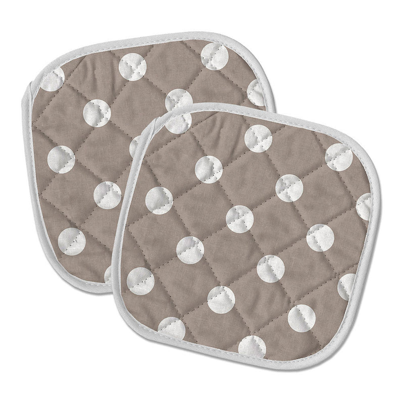 Inofix 20x20cm Polka Dot Padded Kitchen Grippers