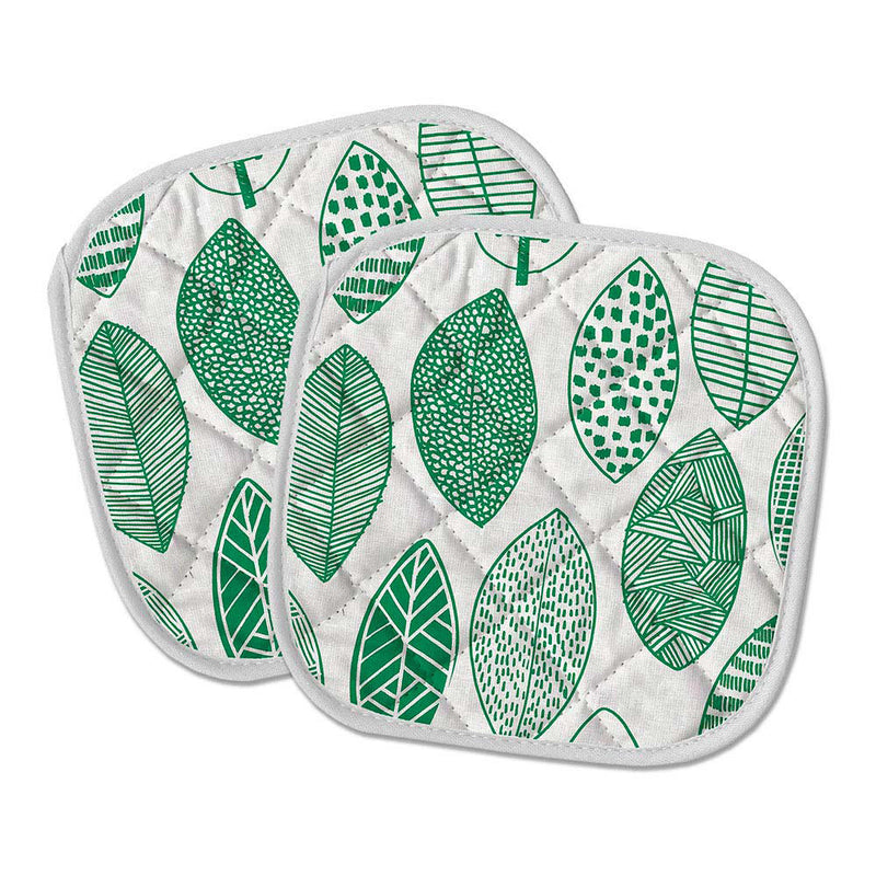 Inofix 20x20cm Leaf Padded Kitchen Potholders