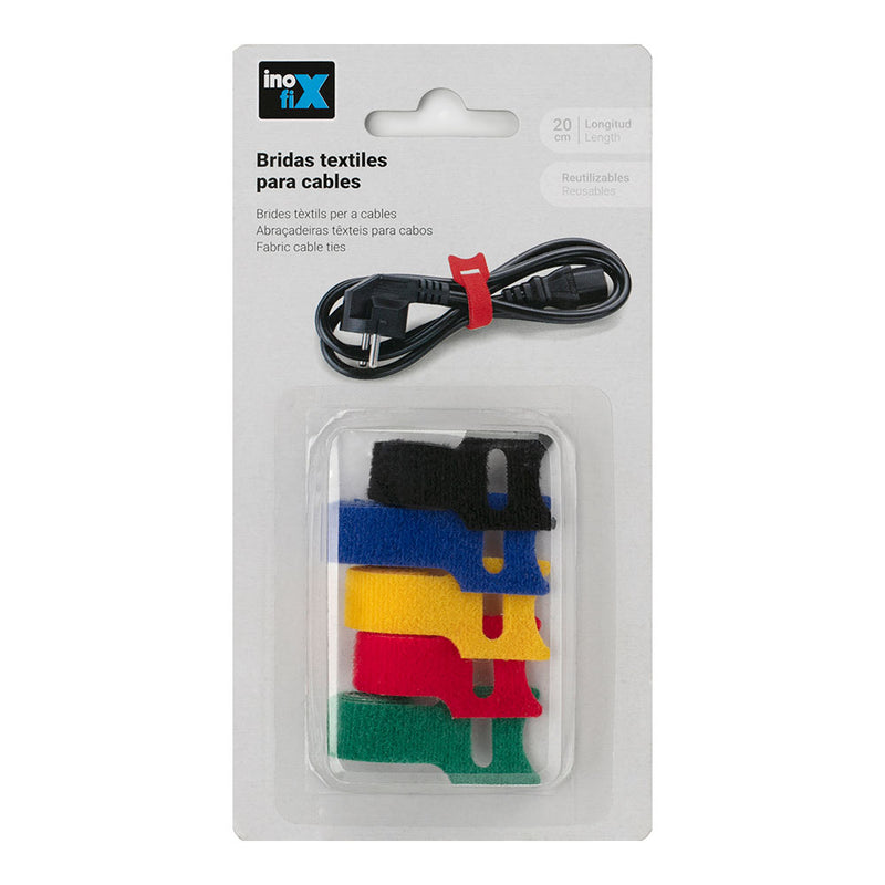 Textile Cable Ties Assorted Inofix Colors / Assorted Models