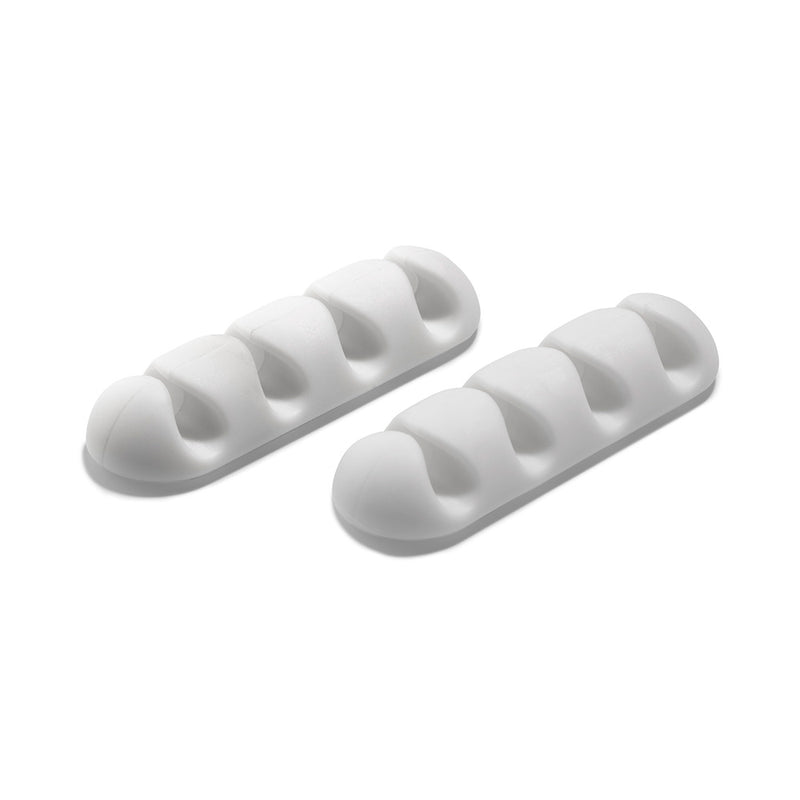 Inofix White Multiple Adhesive Cable Clip