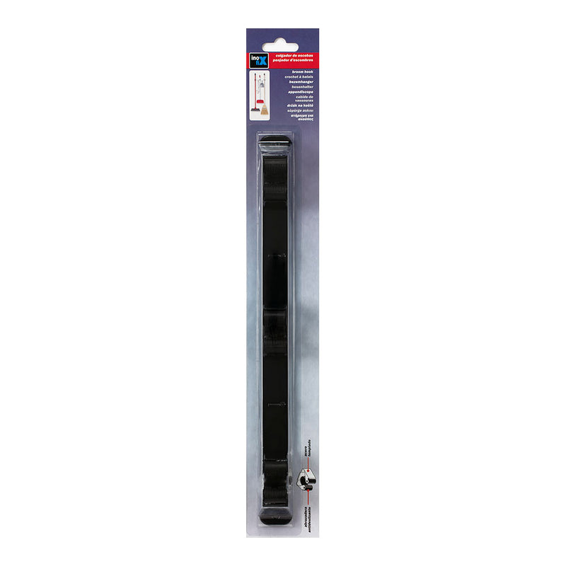 Colgador Escobas Negro 3034-3 Inofix