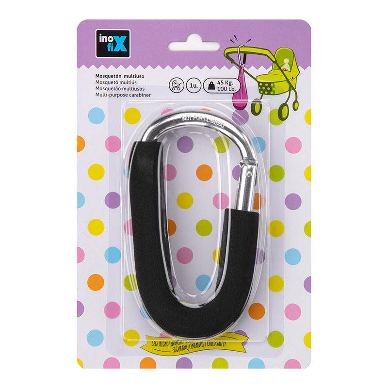 Inofix 5503-3 Black Baby Stroller Carabiner