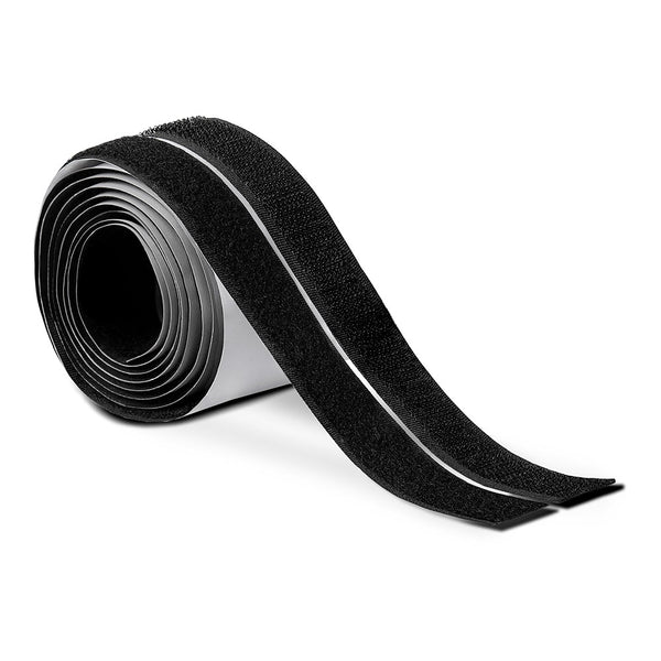 Hook and Loop Fastener Adhesive Roll 20mm x 1.5m. Black, 2144-3, Inofix