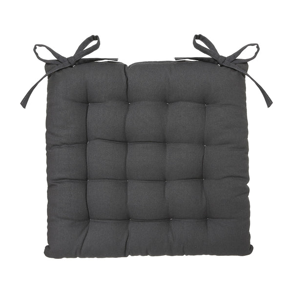 Dark Grey Cookie Style Chair Cushion 38x38cm