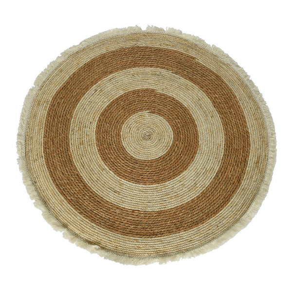 Round Coco Fiber Rug Ø100Cm Brown