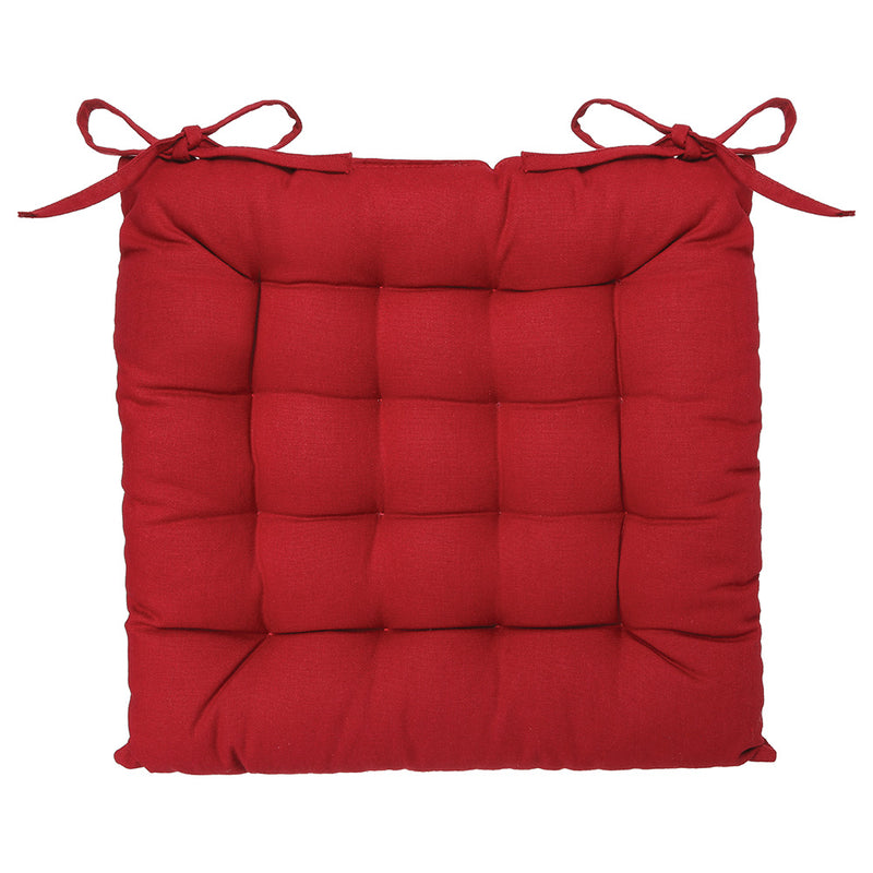 Cushion for chair in maroon colour 38x38cm