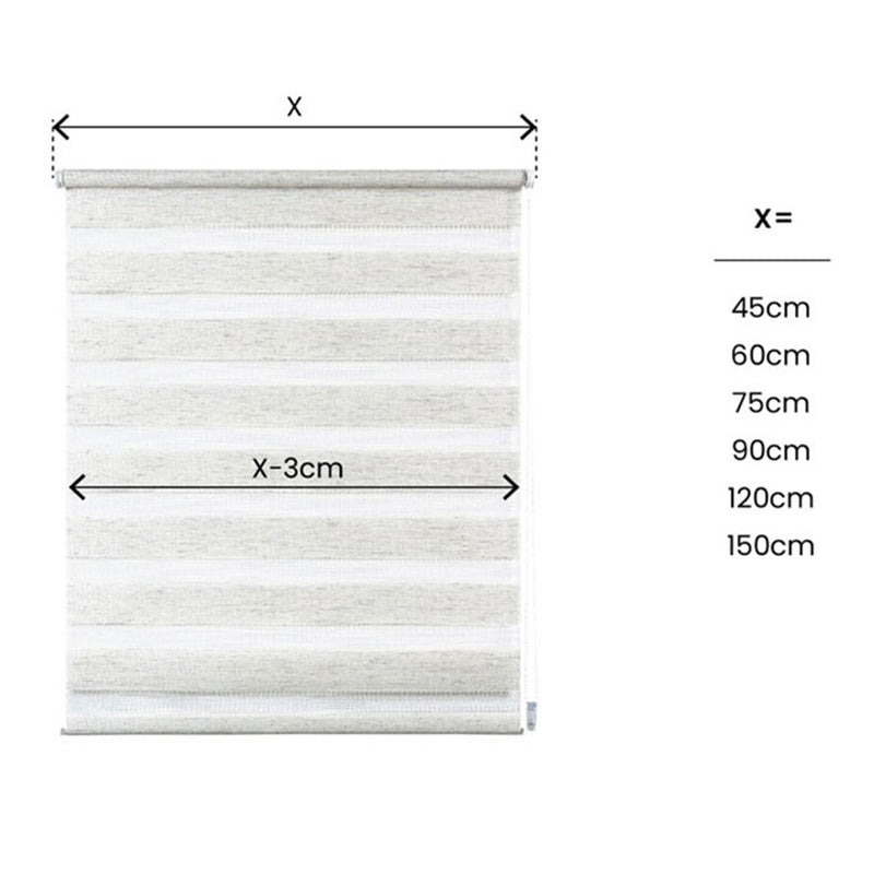 Linen Clip&amp;Fix Night&amp;Day Roller Blind 120X180Cm Cintacor - Storplanet