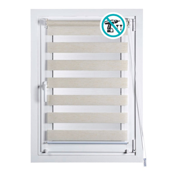 Linen Clip&amp;Fix Night&amp;Day Roller Blind 120X180Cm Cintacor - Storplanet