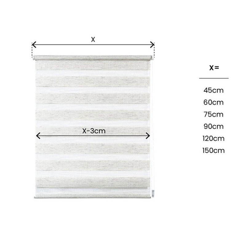 Linen Clip&amp;Fix Night&amp;Day Roller Blind 150X180Cm Cintacor - Storplanet