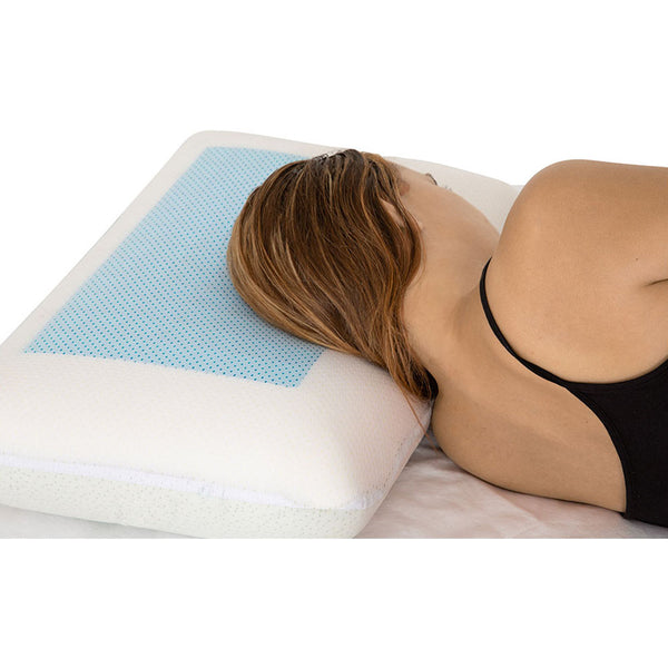 Ergonomic Pillow With Cooling Gel