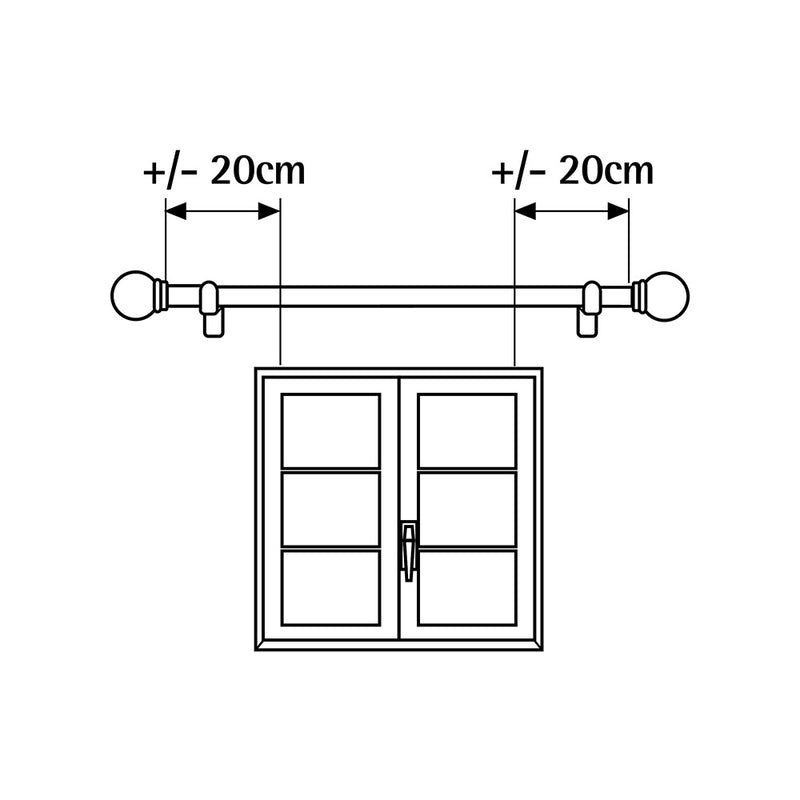 Kit Metal 19Mm Esfera Anillo Negro 160-300Cm Cintacor - Storplanet