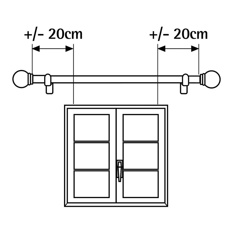 Kit Barra Cortina Anillo Extensible De 110 A 200Cm Plomo Cintacor - Storplanet