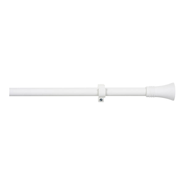 Kit Barra Cortina Cono Extensible De 110 A 200Cm Blanco Cintacor - Storplanet