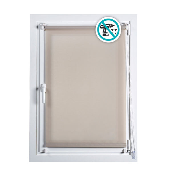 Clip&amp;Fix Roller Blind 75X180Cm Stone Cintacor - Storplanet