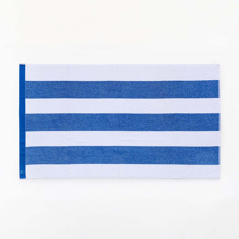 Beach Towel 160x90cm Blue Stripes Benetton