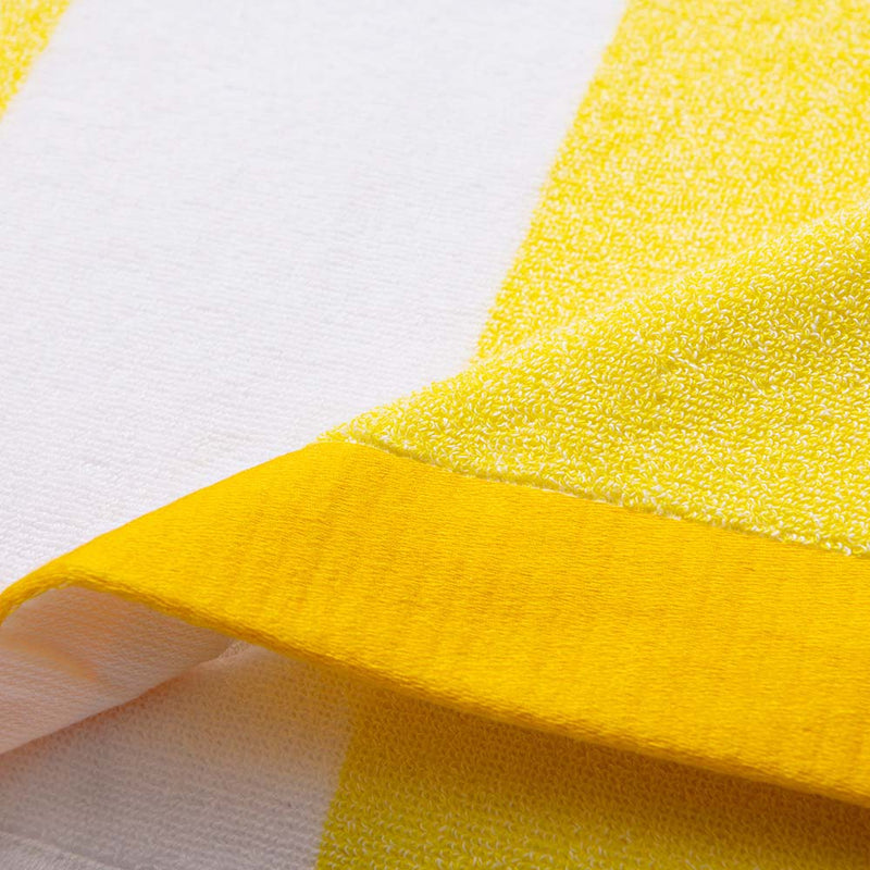 Beach Towel 160x90cm Yellow Stripes Benetton