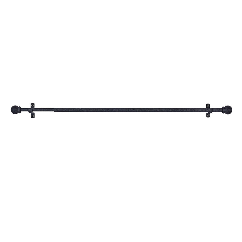 Black Sphere Deco Curtain Holder 50-75Cm Cintacor - Storplanet