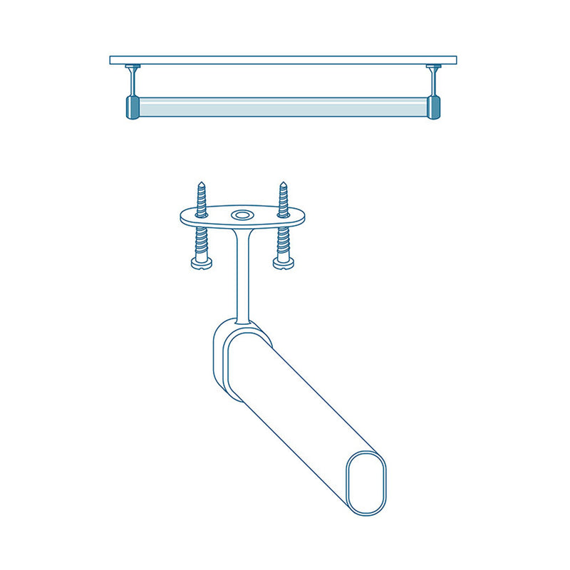 Soporte Armario Terminal Ovalado Blanco (2 Uds) Cintacor - Storplanet