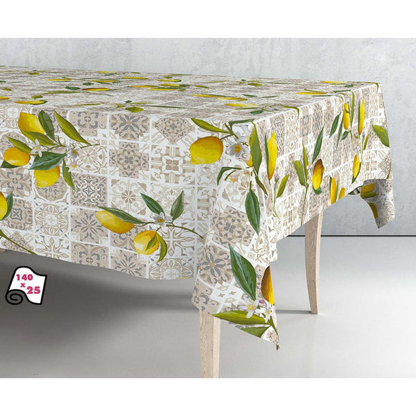 Spring Flowers Tablecloth Oilcloth Roll 140Cm x 25M Exma