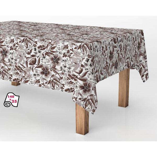 Rollo De Mantel Antimanchas Flores Modern 140Cm X 25M Exma