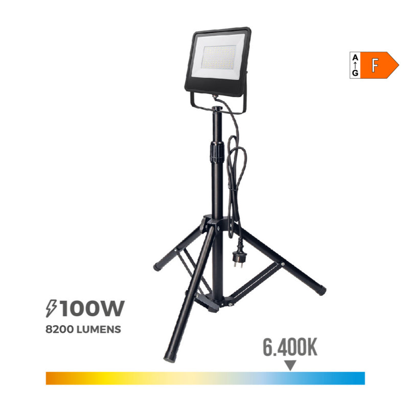 Led Spotlight with Tripod 100W 6400K Edm