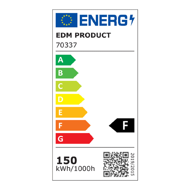 Foco Proyector Led 150W 12300Lm 6400K Luz Fria 35X31X4,5Cm Edm