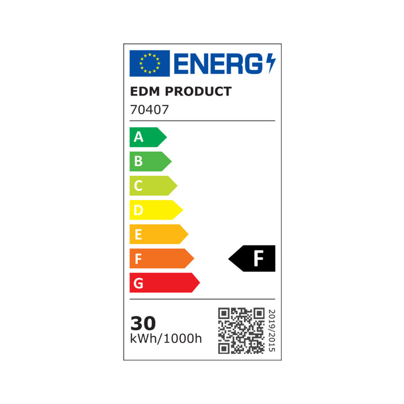 Foco Proyector Led 30W 2370Lm 4000K Luz Dia Black Series Edm