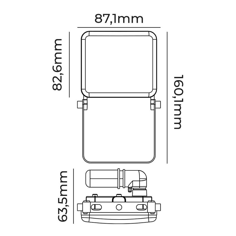 Foco Proyector Led 10W 760Lm 6000K Luz Fria Frameless Edm