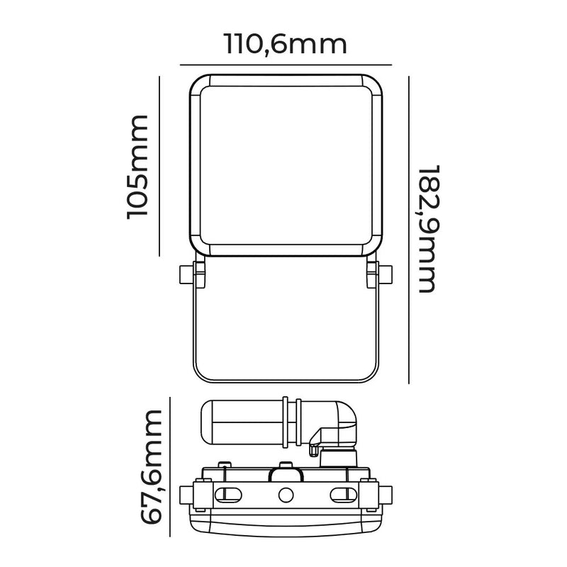 Foco Proyector Led 20W 1560Lm 6000K Luz Fria Frameless Edm