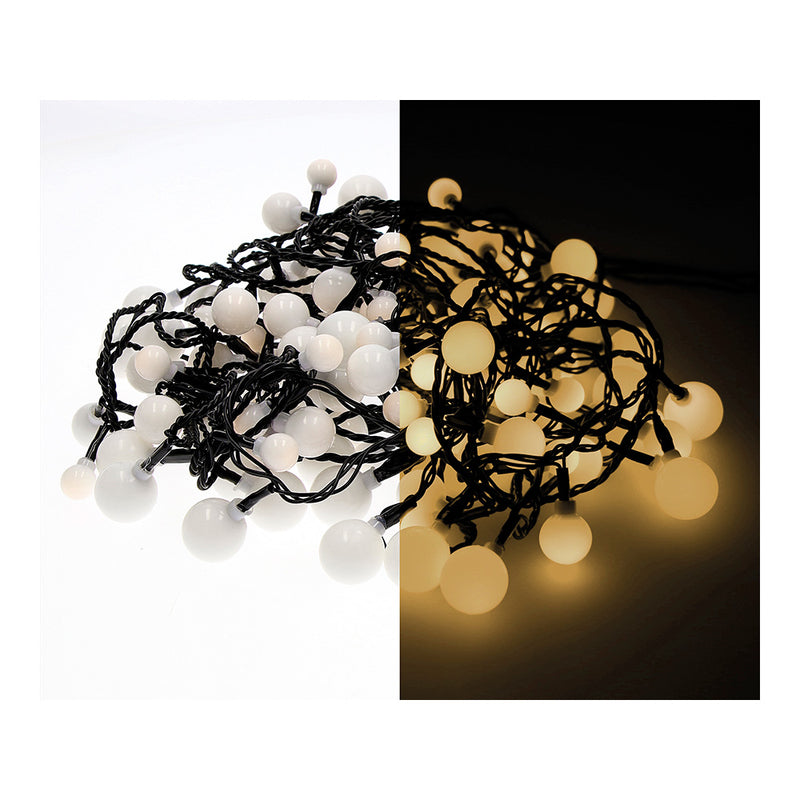 "Cherry" Led Garland Lights In Three Sizes 14M 120 Leds Warm Light Outdoor