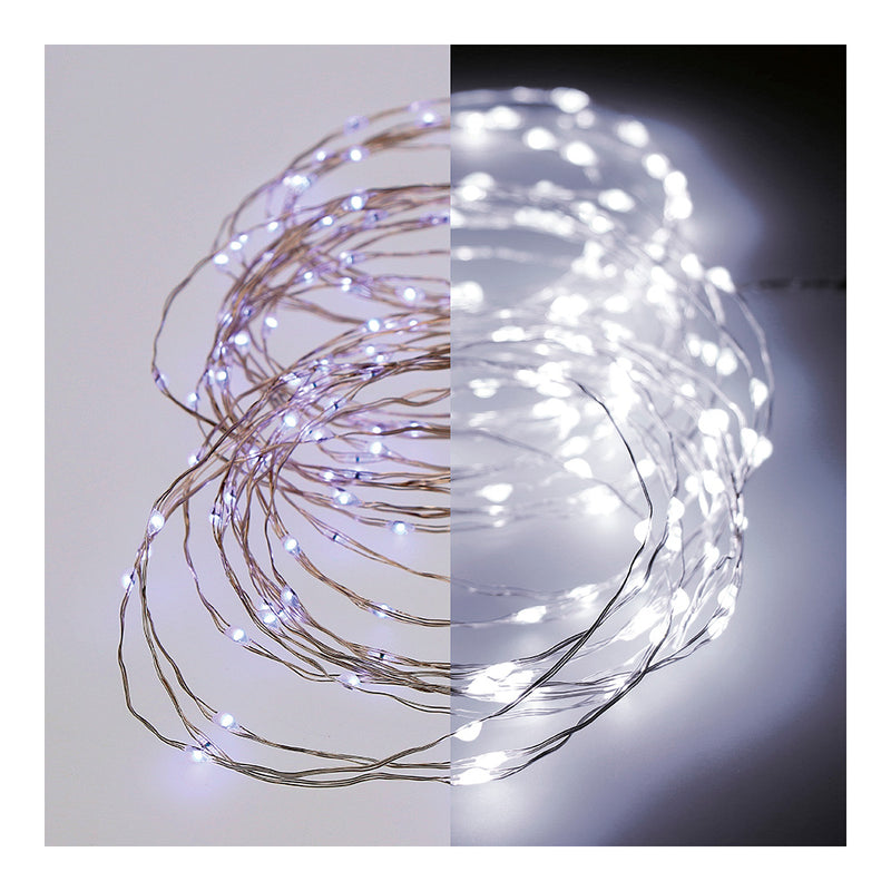 Flashing Micro Led Garland 14M 180 Leds Cold Light