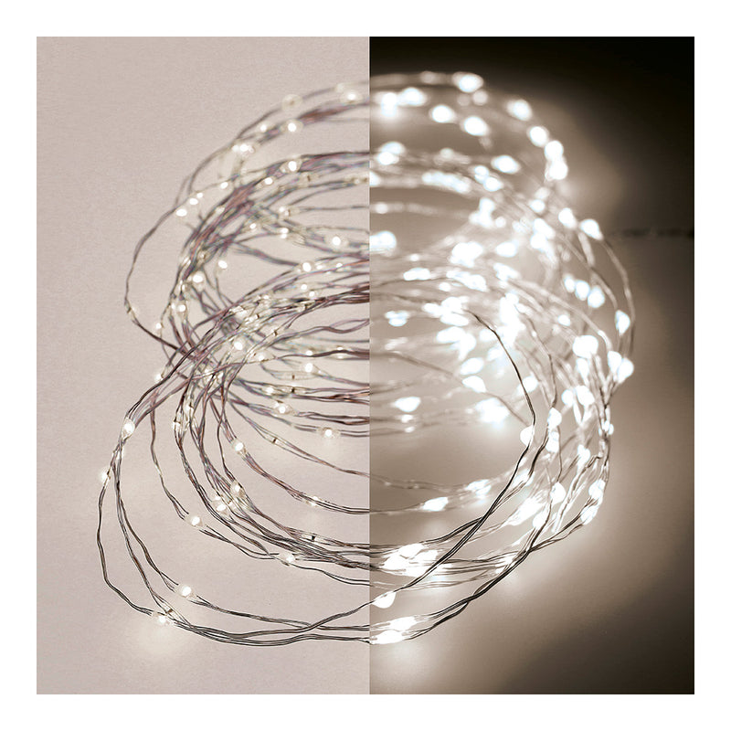 Micro LED String Light Flashing 14M 180 LEDs Warm Light