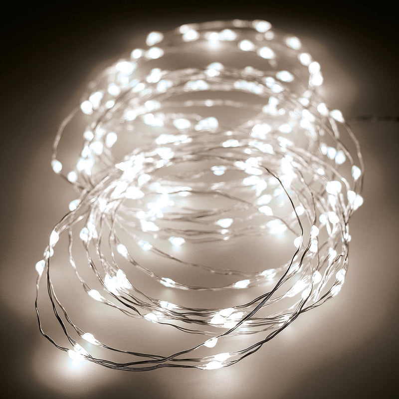 Micro LED String Light Flashing 14M 180 LEDs Warm Light