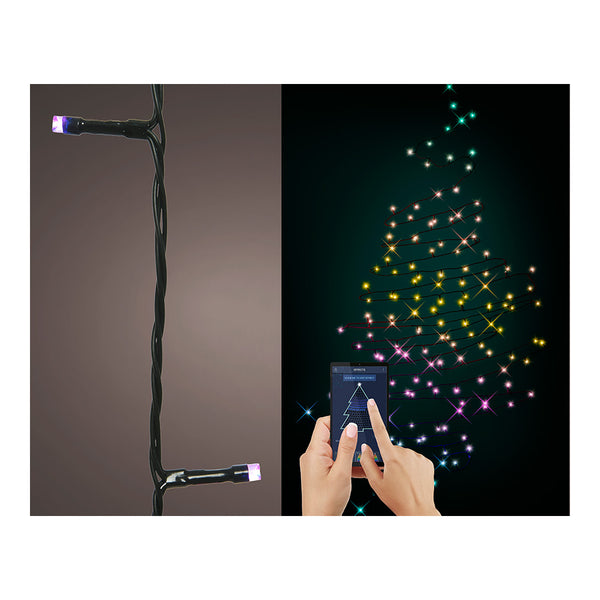 Dancing LED Garland App Control Multicolor 24.9M 200 LEDs