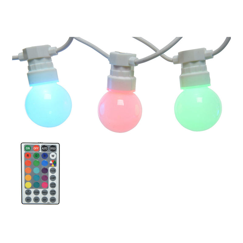 Garland 20 RGB LED Bulbs Outdoor 14.5M IP44 Lumineo