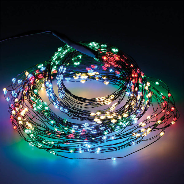 Multicolor Micro LED Outdoor Garland For 180cm Tree 6.8m (Length)