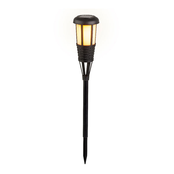 Black Wicker Effect Solar Stake