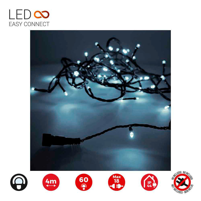 Easy-Connect 4M 60 LEDs Cold White IP44 30V (IP44 Indoor-Outdoor) Edm Total 1.08W