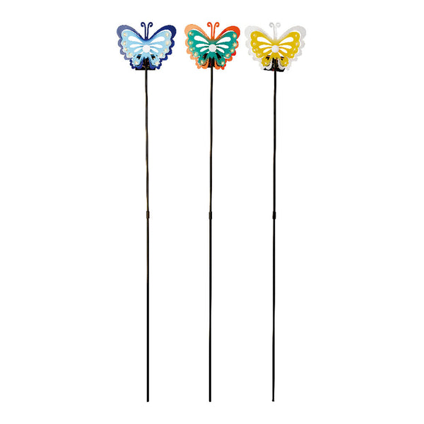 Solar Beacon Butterfly Shape Assorted Colors 11.9x6x75cm Lumineo