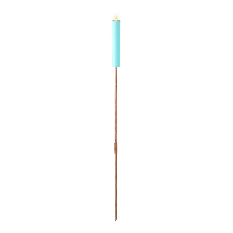 Solar Candle Assorted Colors Flame Effect Ø4X90Cm Lumineo