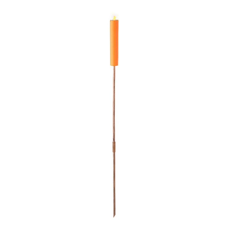 Solar Candle Assorted Colors Flame Effect Ø4X90Cm Lumineo