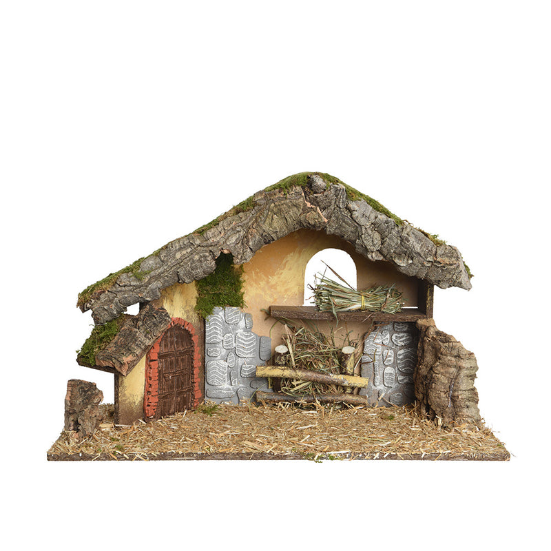 Empty stable for nativity scene 50x22x30cm