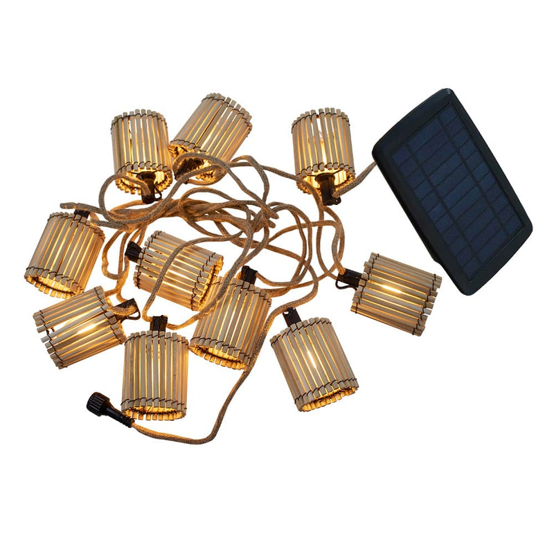 Okinawa Solar + Battery Garland 8M 10 Bulbs New Garden