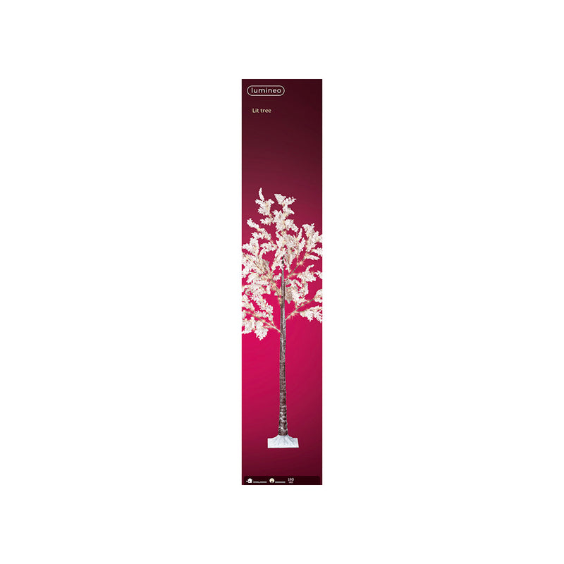 Micro Led Tree White Flowers Ip44 180Cm