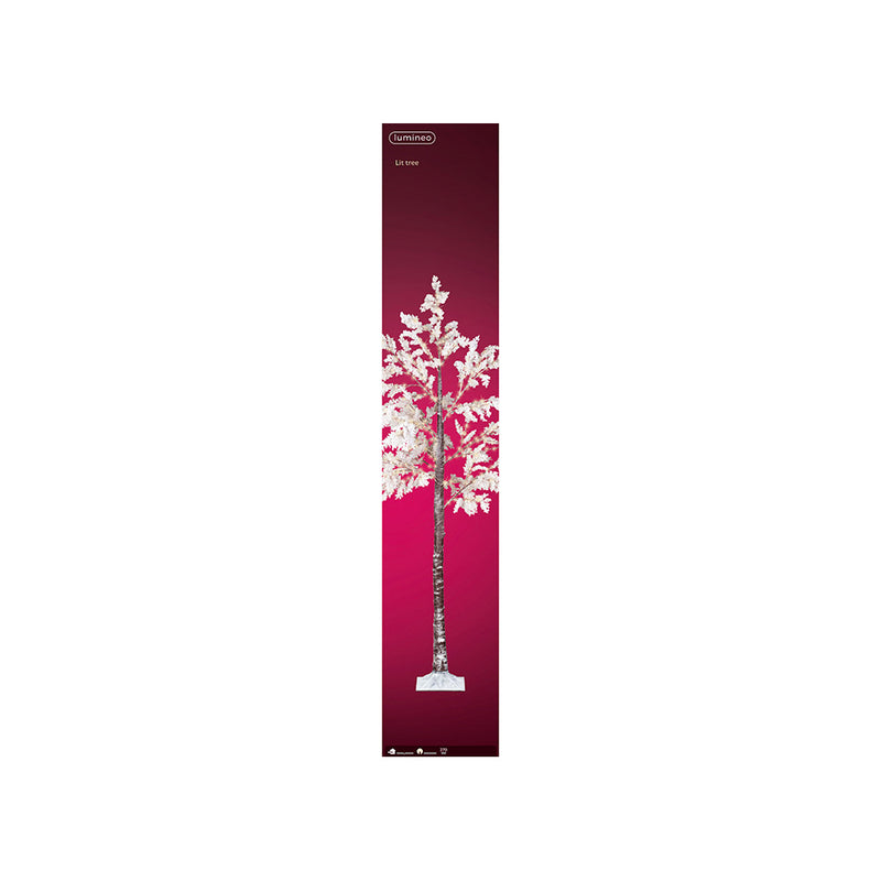 Micro Led Tree White Flowers Ip44 210Cm