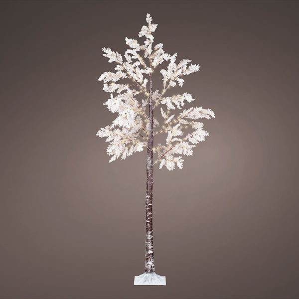 Arbol Micro Led Flores Blancas Ip44 210Cm