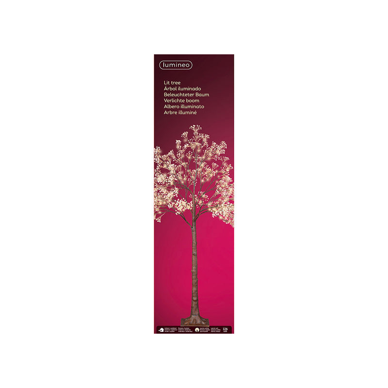 Led Tree Gypsophila Glitter Ip44 150Cm