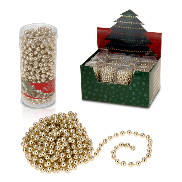 Christmas Decorative Ball Chain 7.5M Gold Color