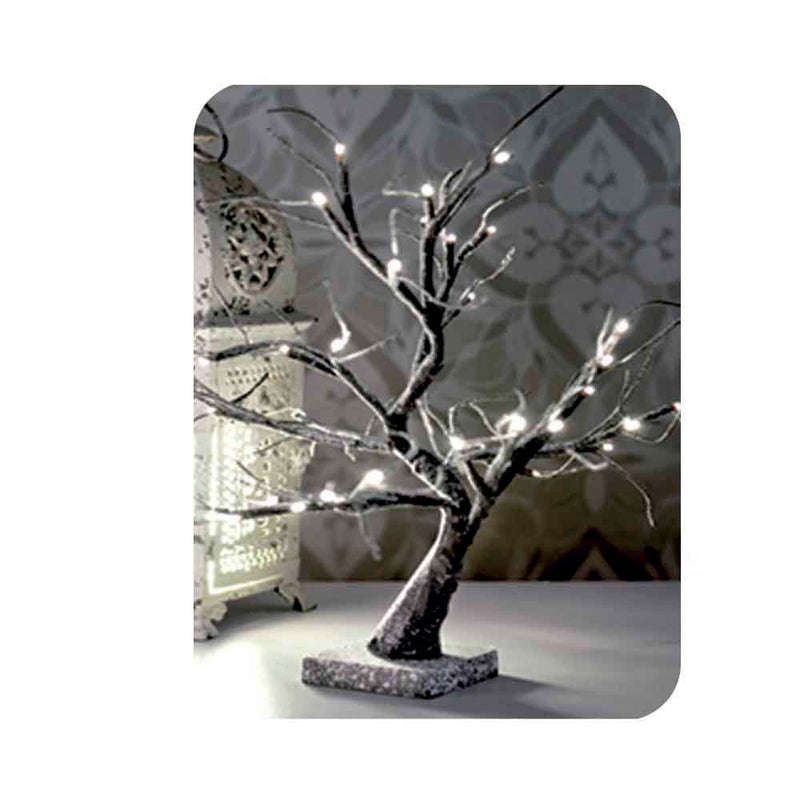 3D Sakura Snowy Tree 45cm Warm White (Battery Operated 3Xaa) Interior Edm