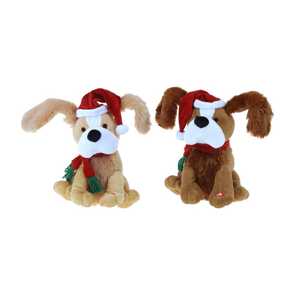 Dog Doll With Movement And Sound 18.5X28X25Cm Assorted Models